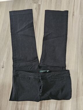 🟣3 For $51🟣 Lauren Ralph Lauren Women's Black Modern Straight Pants